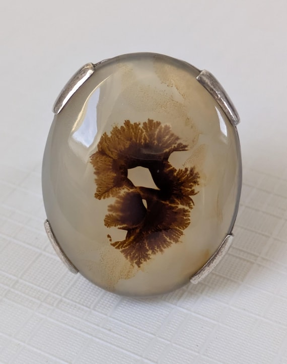 Antique Large Statement Silver Mounted Scenic Cha… - image 1