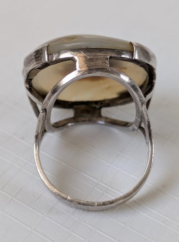 Antique Large Statement Silver Mounted Scenic Cha… - image 13