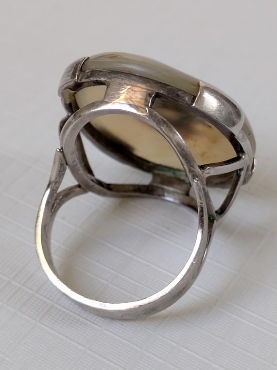 Antique Large Statement Silver Mounted Scenic Cha… - image 12