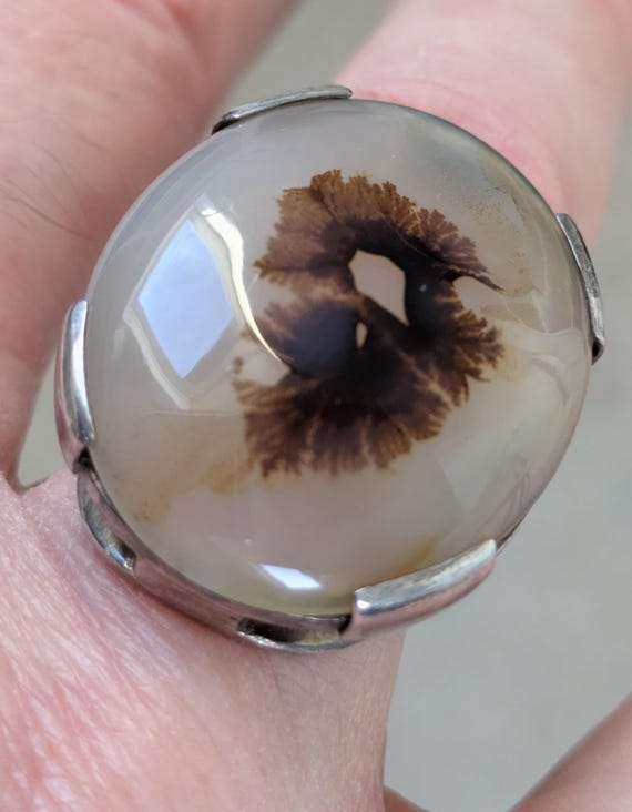 Antique Large Statement Silver Mounted Scenic Cha… - image 7