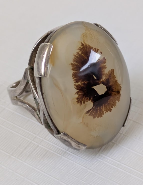 Antique Large Statement Silver Mounted Scenic Cha… - image 3