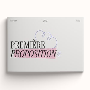 Première proposition - Identité visuelle - Template en Français - Graphiste - Indesign