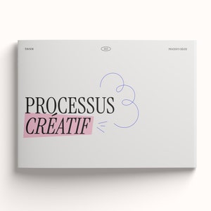 Creative Process Welcome Document Template in French Graphic Designer Indesign image 1
