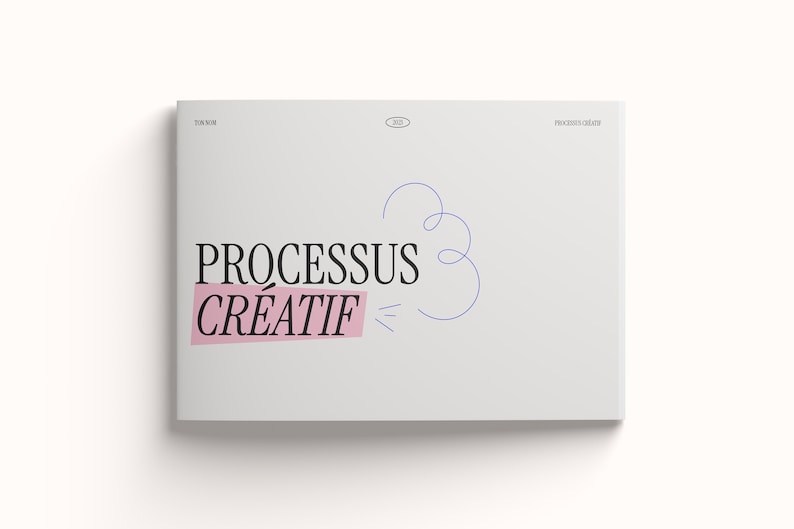 Creative Process Welcome Document Template in French Graphic Designer Indesign image 1