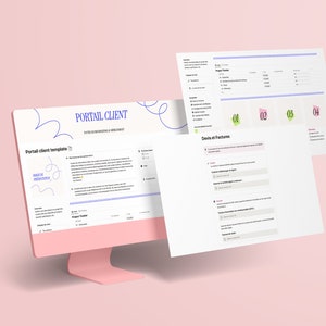 Set of templates in French for freelance graphic designer customer journey, graphic charter, brand strategy, process, concept portal image 9