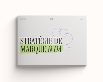 Présentation stratégie de marque et direction artistique - Template en français - Graphiste - Indesign