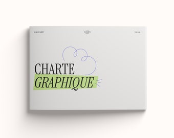 Graphic Charter - Template in French - Brand guide template - Indesign
