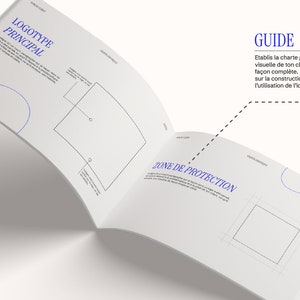 Charte Graphique Template en Français Modèle de guide de marque Indesign image 2