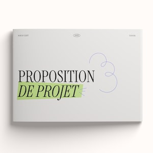 Proposition de projet Document de Bienvenue Template en Français Graphiste Indesign image 1