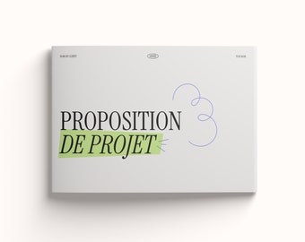 Project proposal - Welcome document - Template in French - Graphic designer - Indesign