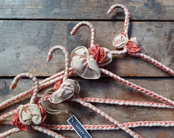 Vintage Hand Braided Coat Hangers - Etsy