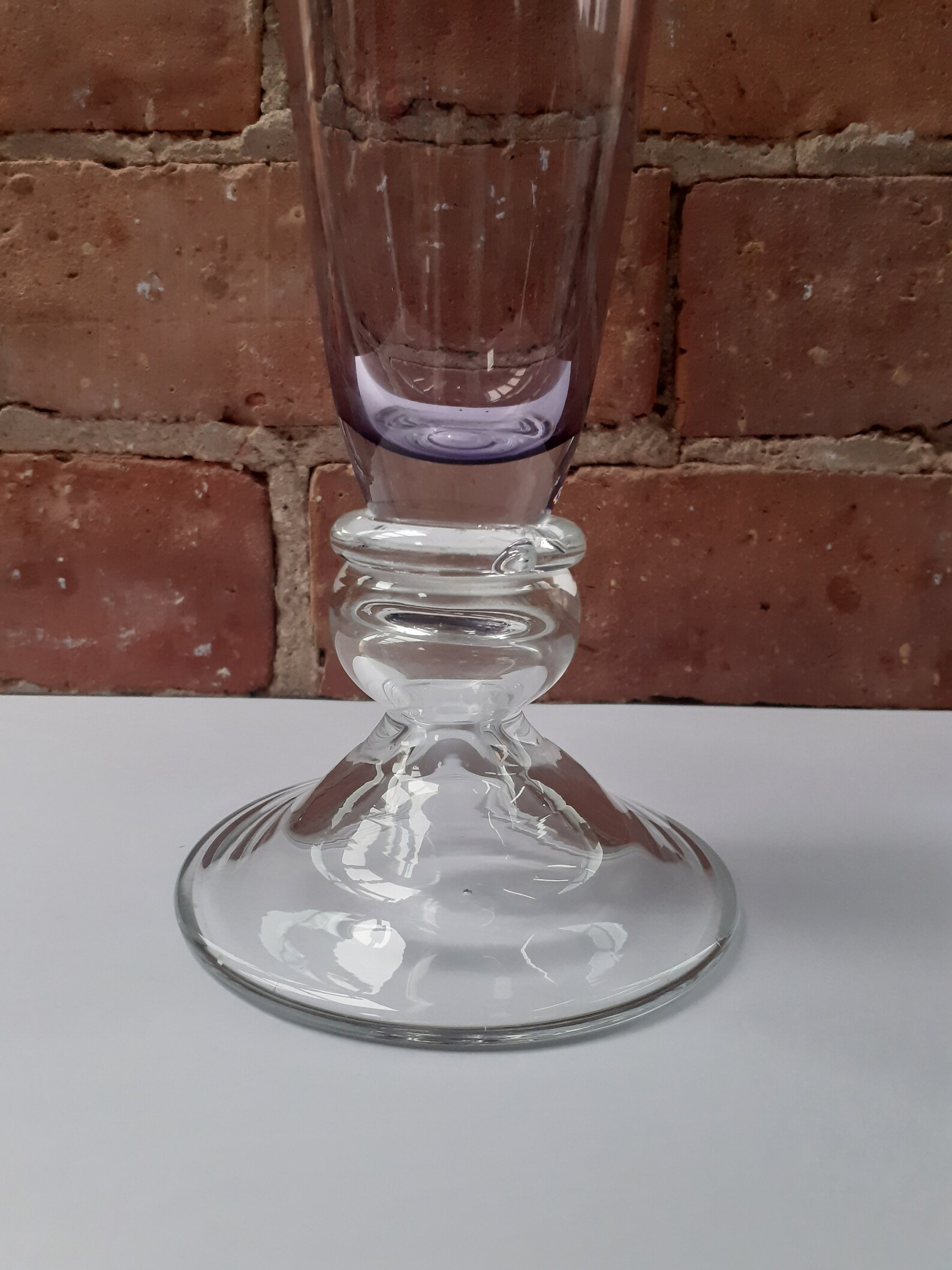 Purple Vase Vintage Glass Etsy UK