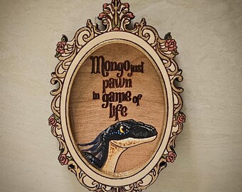 Mongo Blazing Saddles quote handpainted pin/charm/magnet (inspired by Dungeon Crawler Carl)
