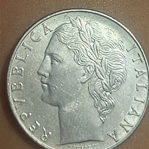100 Italian lire of the republic