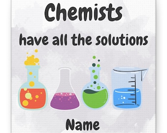 Chemistry Pun Canvas Print: Science Lab Humor, Teacher Gift