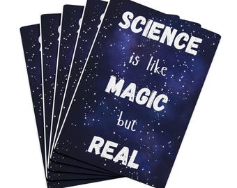 Science Playing Cards: "Science is Like Magic But Real"