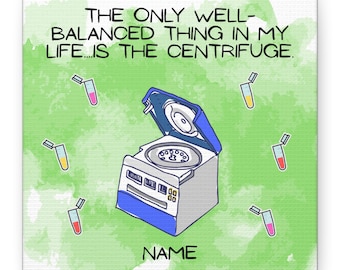 Funny Centrifuge Canvas Art: Science Lab Decor