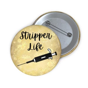 Stripper Pipet Science Pun Pin: Funny Lab Technician Gift