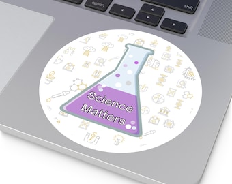 Science Matters Sticker, Beaker Design, Lab Technician Gift