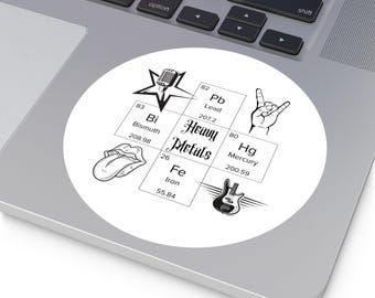 Heavy Metals Chemistry Pun Sticker: Gift for Chemist
