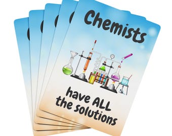 Chemistry Pun Playing Cards, Scientist Gift