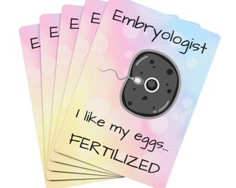 Embryology Pun Playing Cards: Science Gift for Embryologist