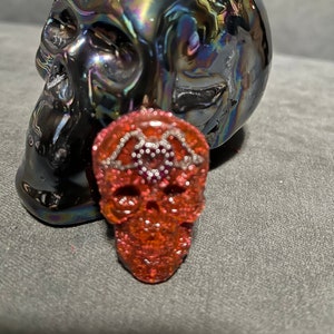 Handmade Resin Skull Pendant