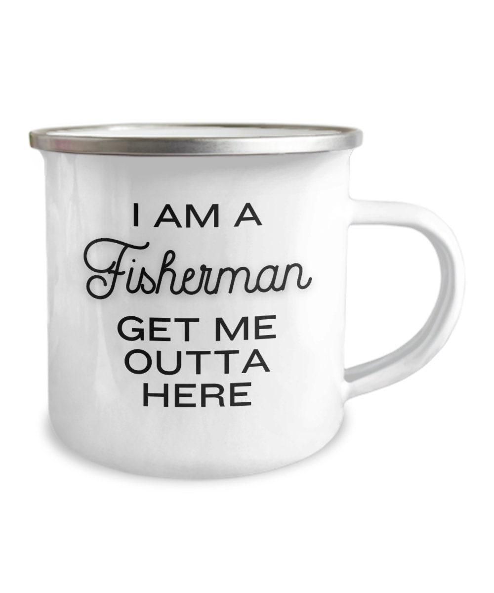 Retirement Gifts for Men Who Love Fishing, Fisherman Camp Mug, Camping Mugs  for Fishing Enthusiasts, Fisherman's Cup