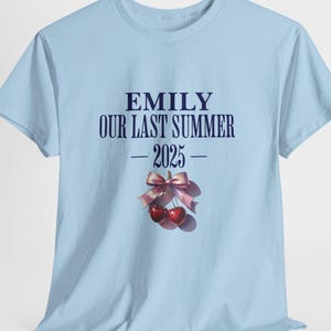 School Leavers Shirt, Our Last Summer 2025 Personalized Tee, Graduation Gift, Class of 2025 Shirt, Custom Year and Name T-Shirt