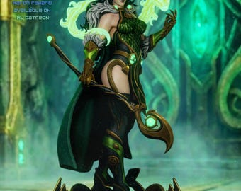 Lady Loki Marvel Rivals STL Files, Female Trickster Goddess Statue, 3D Print Model Digital Download