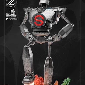 Iron Giant STL Files, Friendly Robot Figure, Classic Movie 3D Print Model, Digital Download
