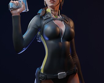 Pliki STL kostiumu kąpielowego Lary Croft, model do druku 3D z gry Tomb Raider (obsługiwane pobieranie żywicy)