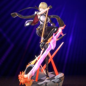 Evelyn Chevalier Zenless Zone Zero STL-figuurmodel (digitale download) afbeelding 5