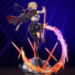 Evelyn Chevalier Zenless Zone Zero STL-figuurmodel (digitale download) afbeelding 3