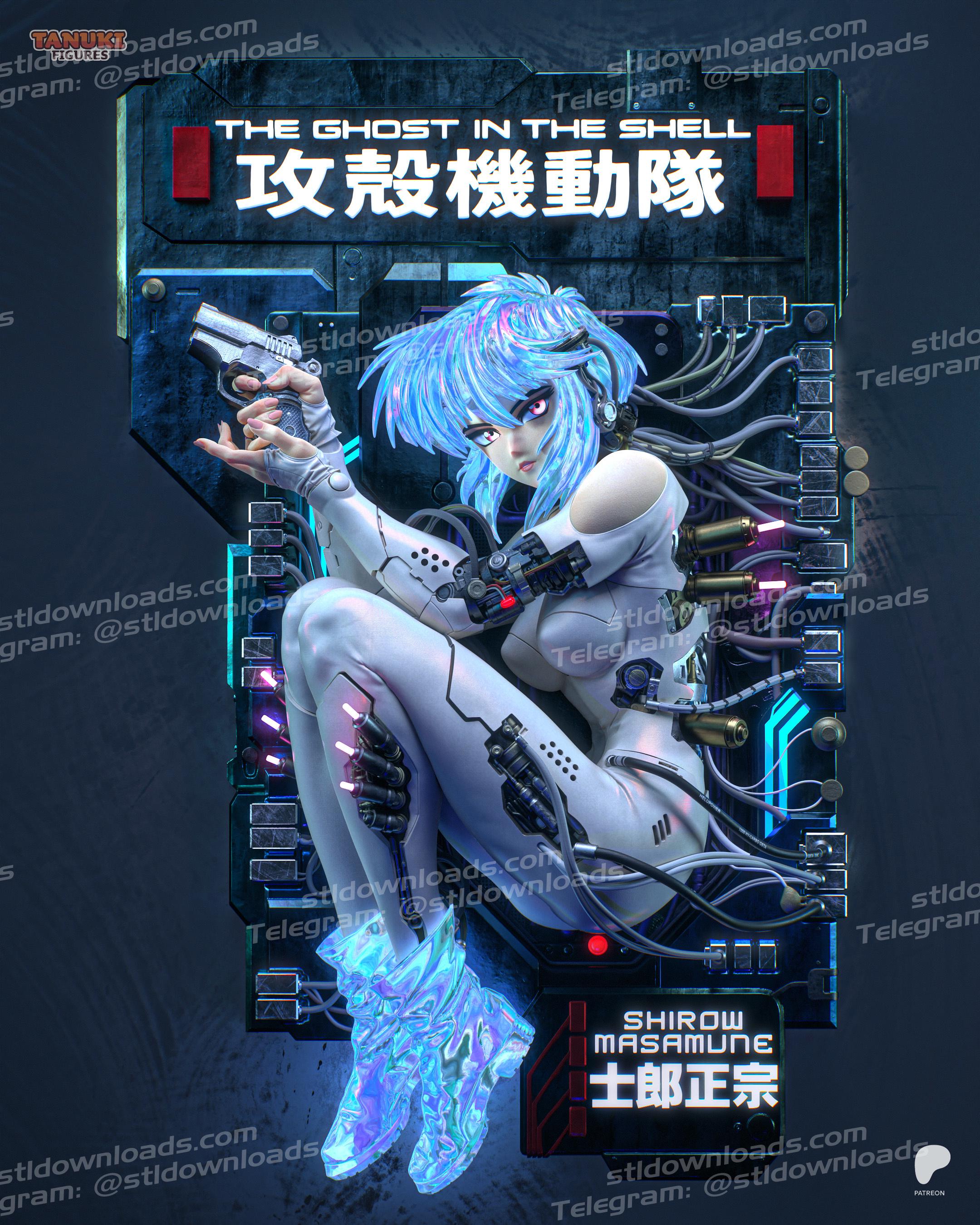 Ghost in the Shell Figurine - Etsy Ghost in the Shell Figurine - Etsy