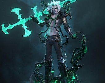 Vigo League of Legends STL Files, Ruined King Figur 3D Druck Modell (Digitaler Download)