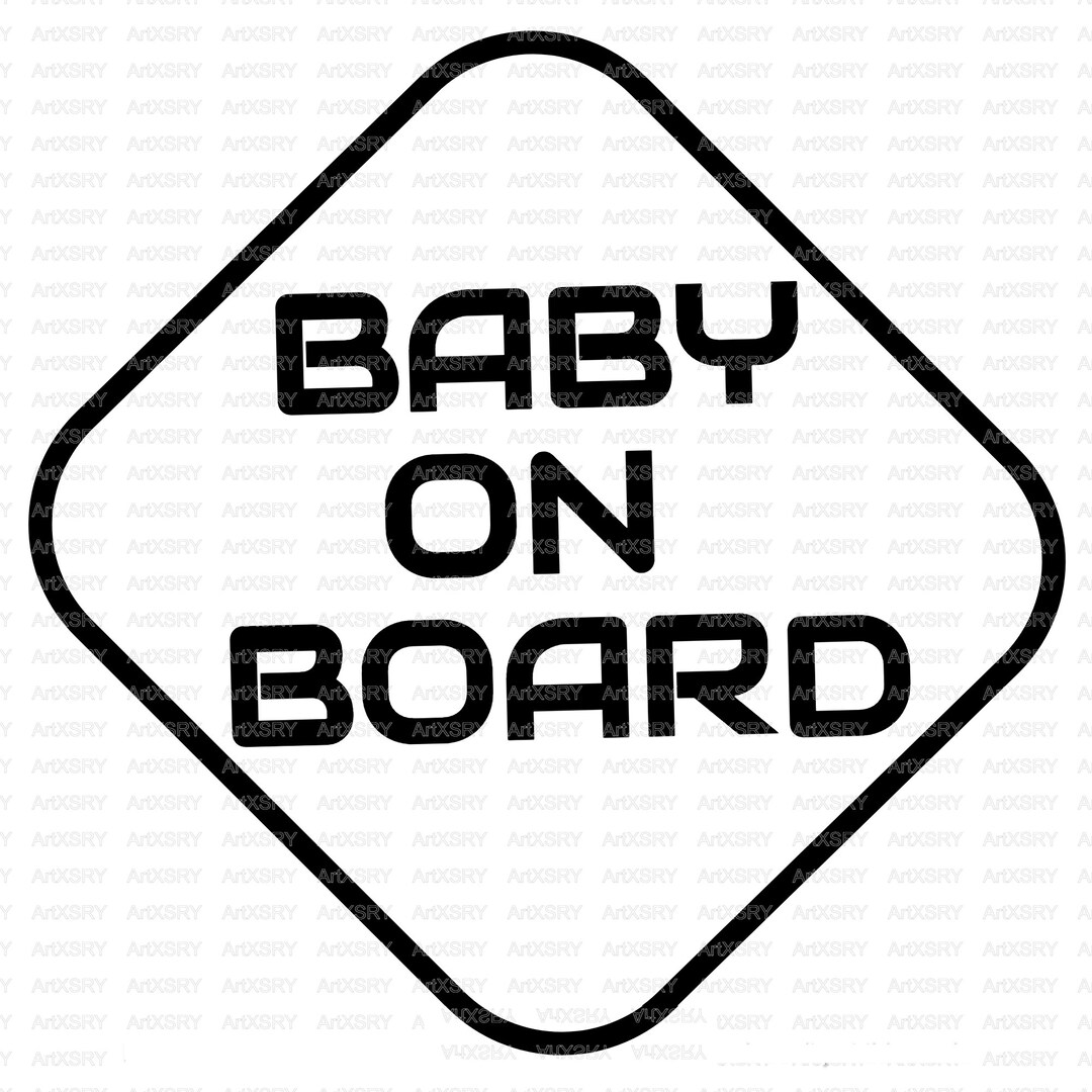 Baby on Board SVG Svg and Png for Cricut Baby on Board Etsy