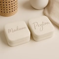Custom Travel Jewelry Box – Name Engraved Jewelry Case, Bridesmaid Proposal Gift, Personalized Jewelry Organizer, Wedding Gift for Her