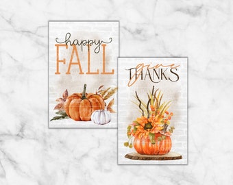 Gift Card Envelopes, Mini Envelope Junk Journal Scrapbooking, Autumn Fall Teacher Gift, Instant Printable Download DIY