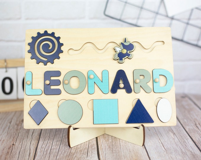 Personalized Name Puzzles,Custom Name Puzzles For Toddlers,Custom Baby Souvenirs,Toy Gifts For Baby Boys,Wooden Toys,Birthday Gift