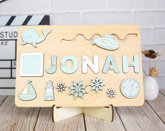 Personalized Animal Name Puzzles, Custom Name Puzzles For Toddlers, Custom Baby Souvenirs, Wooden Puzzles, Custom Puzzles,Birthday Gifts