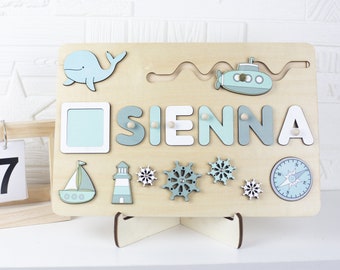 Name Puzzles, Wooden Personalized Gifts, Baby Montessori Toys, Baby Girl Gifts, First Birthday'S, Baby Shower Gifts