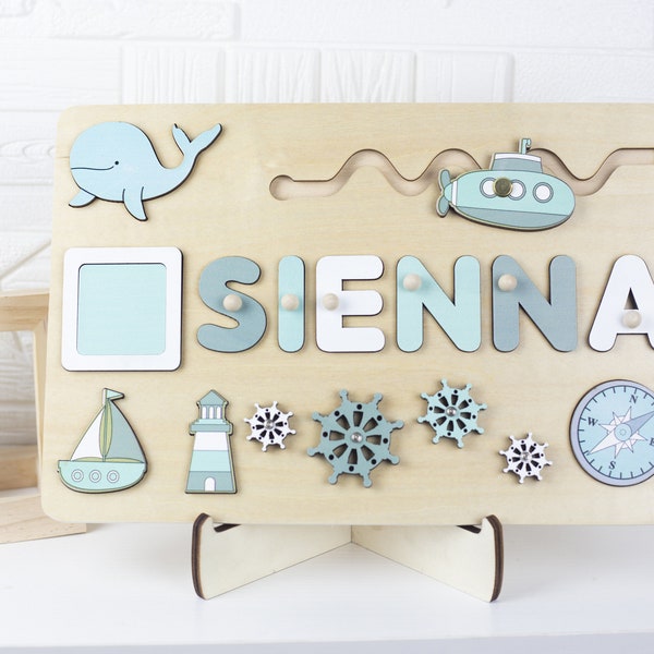 Name Puzzles, personalisierte Geschenke aus Holz, Baby Montessori Spielzeug, Babymädchen Geschenke, erster Geburtstag, Babypartygeschenke