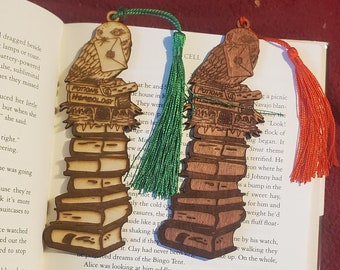 Engraved Owl Bookmark, laser engraved, book accessory, wood bookmark, bookworm, personalized gift, teacher gift, teacher appreciation