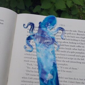 Engraved Acrylic Octopus Bookmark, engraved bookmark, book accessory, personalized gift, bookworm, personalized bookmark, teacher gift