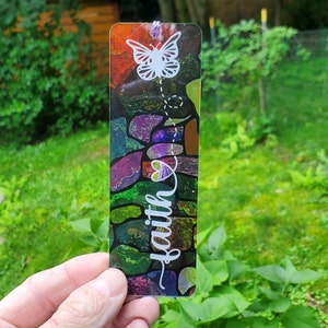 Faith Acrylic Bookmark, laser engraved, personalized gift, book accessories, bookworm, teacher gift, teacher appreciation