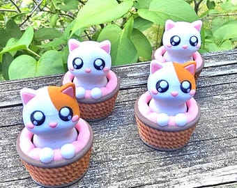 Juguete antiestrés con forma de gatito, juguete de escritorio, juguete para aliviar el estrés