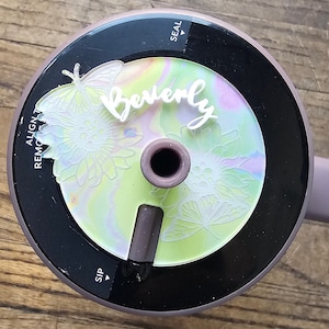 40oz 30oz Brumate Era Cup Butterflies and Flower Topper, Personalized Tumbler Plate, Personalized Name Plate, Brumate Accessories