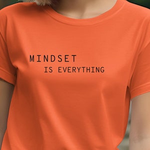 Positive Motivation Success T- Shirt Inspirational Work Mindset T-Shirt Positive  Message Motivational Unisex Tee Black Mental Health Tee