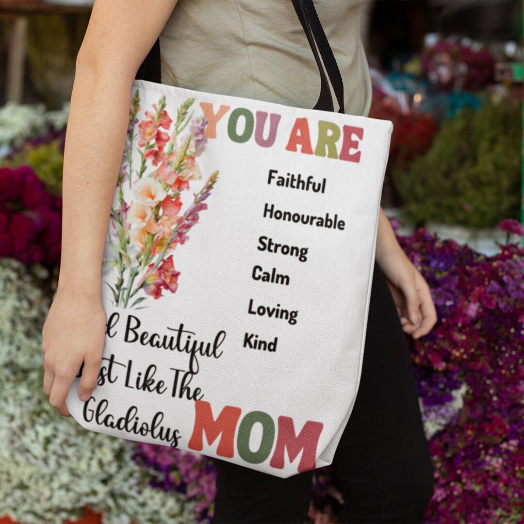 Gladiolustote Bag Gift for Mom Gift for Grandma Gifts for Step Etsy UK